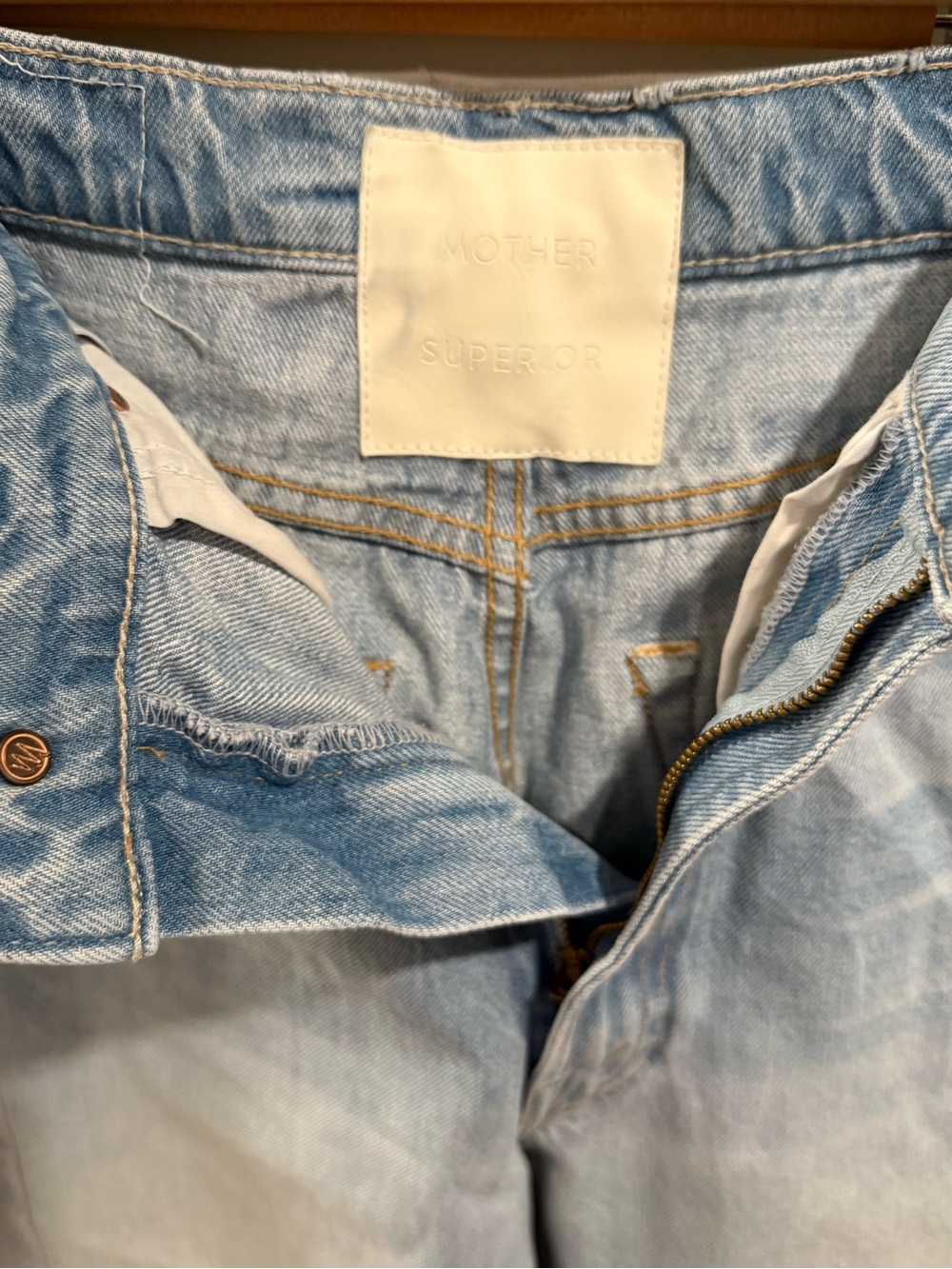 MOTHER Full Pipe Flood High Rise Barrel Jeans in Light Blue - Picture 6 of 8